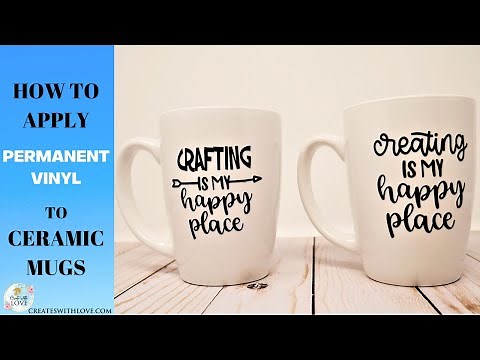 Apply Permanent Vinyl on Ceramic Mugs