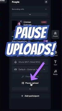 PAUSE Uploads During Recording in Riverside with Slow Bandwidth #riverside #shorts