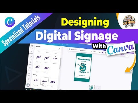 🔥 Create Stunning Digital Signage with Canva – Easy & Professional Designs! 🚀
