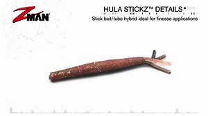 3.8K views · 91 reactions | The right bait can be the difference between a big day and coming up empty, and when finesse tactics are in order, the Hula StickZ is the right bait! Try it paired with a Finesse ShroomZ™ jighead - or Texas-rigged - and watch this buoyant bait stand up off the bottom with its tentacles brought to life. Better still, its salt-impregnated ElaZtech® construction ensures it'll last. And last. And last. | Z-Man Fishing Products | Facebook