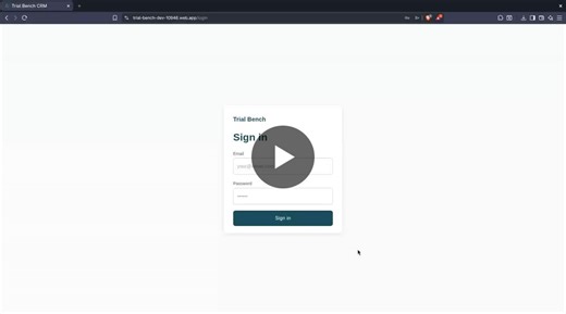 Completed a freelance full-stack CRM system for Trial Bench, a coworking space in Trivandrum. The objective was to digitlize and structure their internal operations from lead management to billing… | Ashwin V