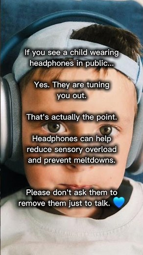 Why Some Autistic Children Wear Headphones