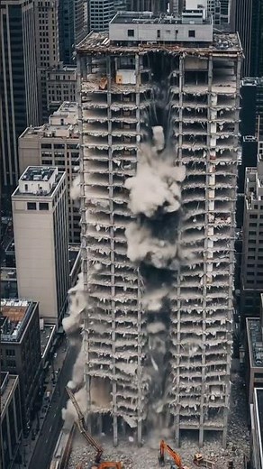 JAW-DROPPING Building Demolition | Satisfying Controlled Implosion Caught on Drone (4K)
