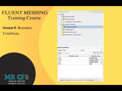 Fluent Meshing Training Course: Session 8, Boundary Conditions
