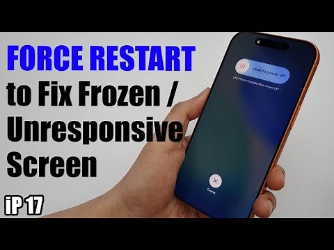 How to FORCE RESTART to Fix Frozen/Unresponsive Screen on iPhone 17/17 Pro Max