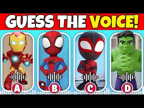MARVEL'S SPIDEY VOICE QUIZ! 🎤🕷️ Guess Who’s Talking! (Hard Mode!)🚀🕸️💪🏾 |Iron Man, Spidey, Hulk, Spin
