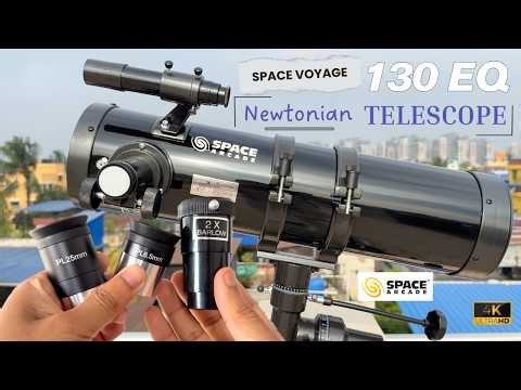 [HONEST REVIEW] Space Voyage 130EQ Newtonian Telescope | Unboxing, HOW TO SETUP & Real Sky Test 🔭