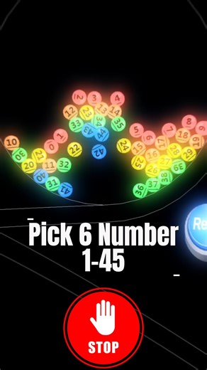 Lotto Draw 1–45 🎱 | Pick 6 Numbers