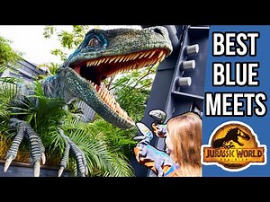 Most EPIC Blue Raptor Encounters in Jurassic Park at Universal Studios Florida
