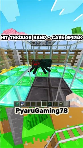 Hit Cave Spider through Hand | Minecraft @PyaruGaming78