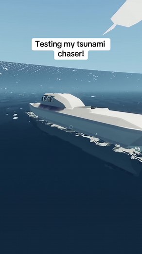 Testing a Tsunami Chaser Boat in Stormworks