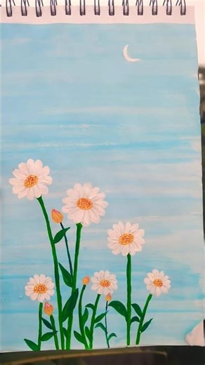 🔥👀#gehrahuasong #flowers #drawing #shortvideo #trendingsong #flowersreels #painting #viral#tuli#love
