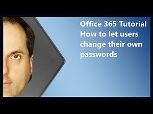 Microsoft 365 Tutorial How to let users change their own passwords