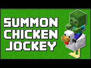 Minecraft - How To Summon A Chicken Jockey (Bedrock/Java)