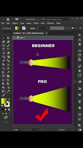 Adobe Illustrator 2026 – Tips to Use Free Transform Tool Like a PRO! #Shorts