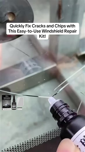Get durable repairs for chips and cracks using a resin kit designed to last longer! #DurableFix #GlassRepair #CarMaintenance #ViralCar #FYP
