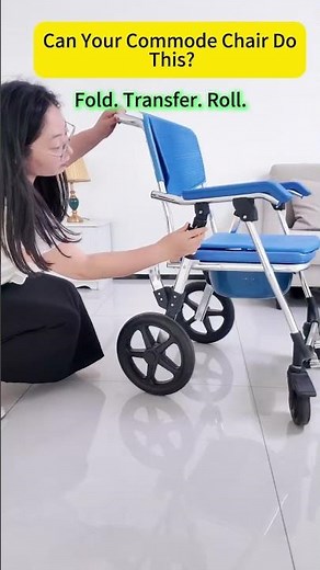 Can Your Commode Chair Do This? #foldablecommodechair #wheelchaircommode #oemmanufacturer