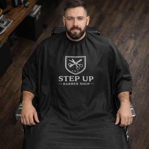 Custom Salon Cape With Logo | Personalized Hairdresser Cape | Vinyl Logo Salon Gown | Barber Cape | Hair Stylist Uniform | Beauty Salon Appa - Etsy