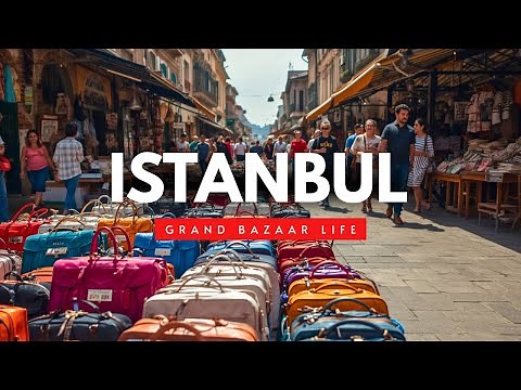 Istanbul, Turkey - The Grand Bazaar Unfiltered: Real Market Life!