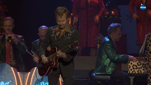 22K views · 569 reactions | Brian Setzer performs a jazzy rendition of ‘Rockin’ Around The Christmas Tree’. Check out all of our holiday-themed concerts and shows on Christmas Eve and Christmas Day! ❄️ | AXS TV | Facebook