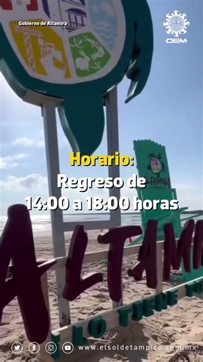 🏖️🌊 Want to visit Playa Tesoro? 🚌✨ There will be free transportation to this destination in #Alta...