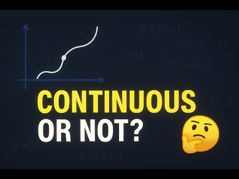 Piecewise Function Graph & Limit & Continuity of a Function | University Math (Engineering Students)