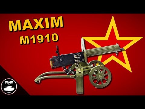 Maxim M1910 - La Ametralladora Pesada Soviética