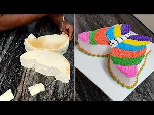 Rainbow Butterfly Cake | Latest Butterfly Cake Decorating | ButterFly Cake