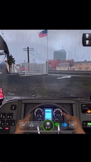 “Rainy Bus Ride 🌧️⚡ | GT Road Journey 🚍🇺🇸”