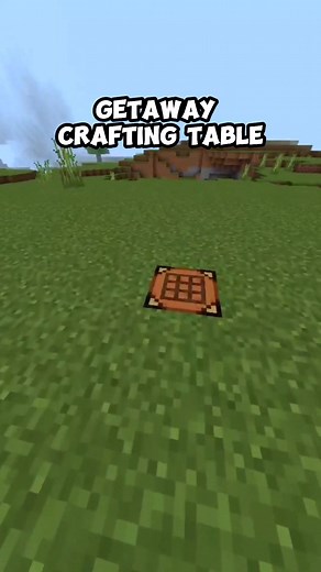 Minecraft Useless Redstone | Getaway Crafting Table #minecraftredstone #minecraftbedrockedition #fypシ