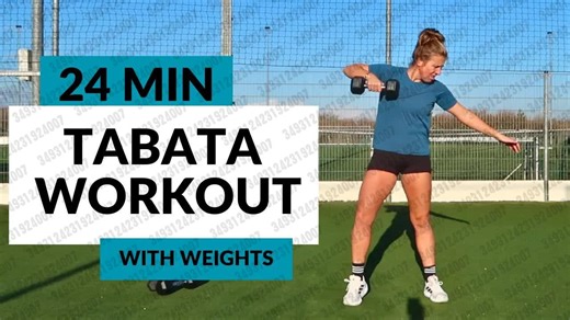 2025.12.12 【The Work-Out Zone sport】24 分钟塔巴塔锻炼 - 使用哑铃 - 不重复