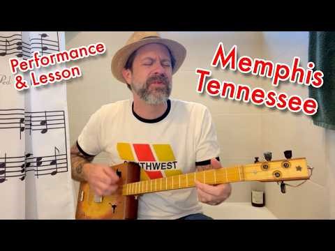 Memphis, Tennessee cover & lesson on cigar box guitar