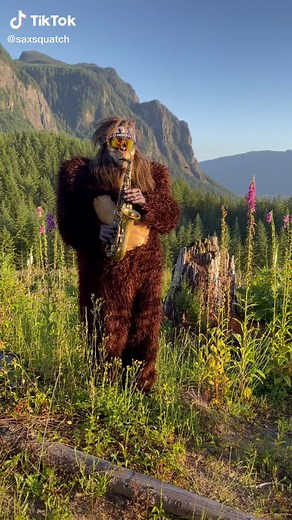 Saxophone Performance in a Bear Costume