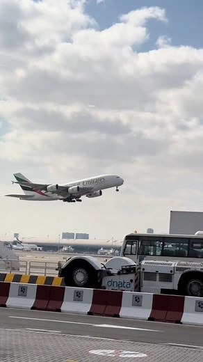 6.2K reactions · 100 shares | Emirate Flight departure at Dubai Airport. #dxb #dxbairport #emirtates #emirateflight #dubaiairports #middleeast #flydubai #flight #emirateflights #flightdubai #visitdubai #dubai #visitdubai❤️ #uae #flightdeparture #traveldubai #dubaitravel | Abu Dhabi City Tour | Facebook