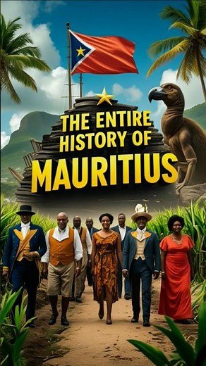 THE ENTIRE HISTORY OF MAURITIUS IN 60 SECONDS || #Mauritius #HistoryIn60Seconds