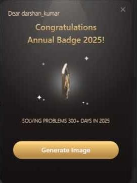 consistently solved problems for 300+ days at Leetcode 2025