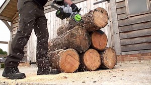Branches, logs, tree trunks, you name it, they're no match for our Power chainsaws. Tool-free tensioning and auto-lubrication mean they'll keep going for as long as you need. Watch our video to see the the EGO Power chainsaw in action. https://egopowerplus.ie/products/chainsaws #PowerReimagined | EGO Power Plus
