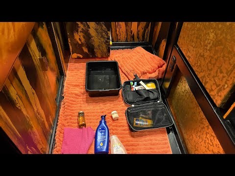 Never Take a Wet Wipe Bath again 🛀 DO THIS INSTEAD EASY VAN LIFE BATH ROUTINE || Van Life at 58