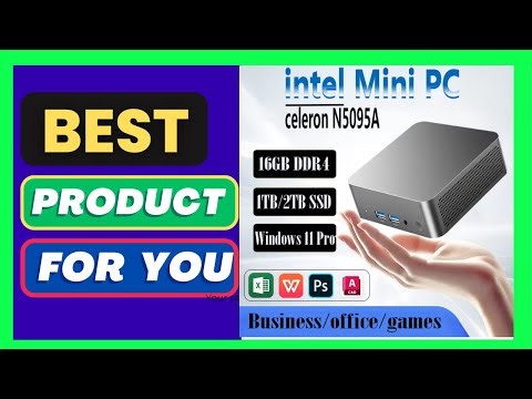 Intel Celeron N5095A Mini PC Windows 11 Pro 16GB DDR4 1TB SSD