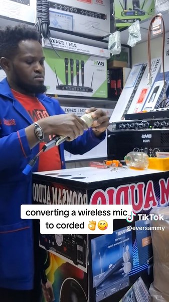 Converting a Wireless Mic to Corded Setup