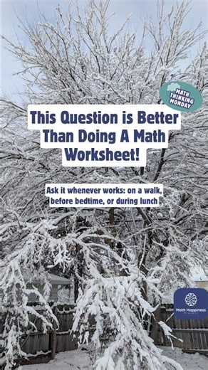 Winter magic + math thinking without a worksheet? Yes please!