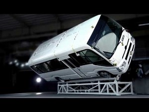 TOYOTA COASTER｜Roll-over test | Toyota