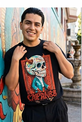Rock n Roll Caifan Style for Dia de los Muertos