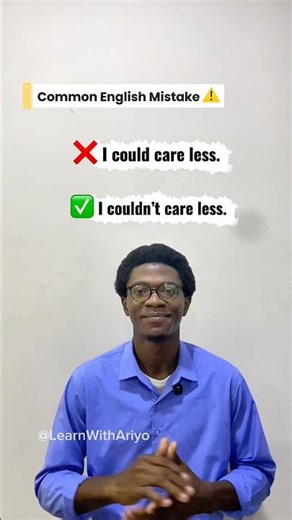 I Could Care Less ❌ | The Correct Expeession