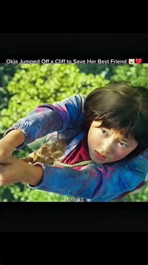 Okja Jumped Off a Cliff to Save Her Best Friend 😭🐷❤️ | Okja #shorts
