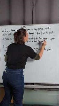 GCSE Physics - Moments practice question#myedspace #myedspacephysics #physics #hannahdoesphysics