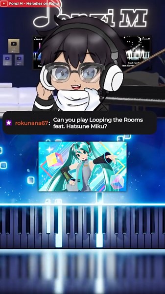 Pianist Learns Looping the Rooms INSTANTLY (feat. Hatsune Miku)