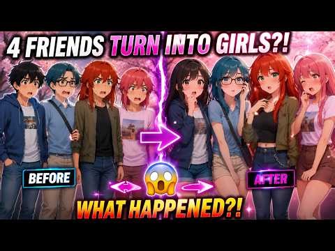 4 Friends Turn Into Girls?! | TG TF | MTF Transformation