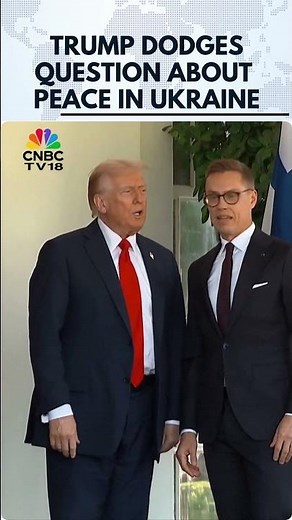 Trump Dodges Question About Peace In Ukraine | N18S | CNBC TV18