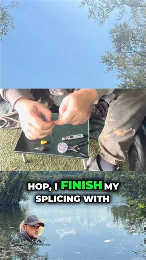 Watching this expert nail the initial splice connection.